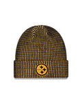 Pittsburgh Steelers NFL New Era Men Yellow 2026 Sideline Cold Weather Cuffed Knit Beanie Hat product image 1, provided for
