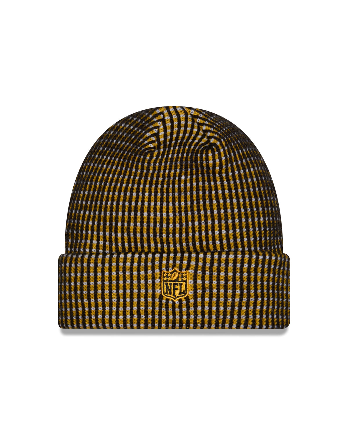 Pittsburgh Steelers NFL New Era Men Yellow 2026 Sideline Cold Weather Cuffed Knit Beanie Hat product image 3, provided for