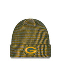 Green Bay Packers NFL New Era Men Yellow/Green 2026 Sideline Cold Weather Cuffed Knit Beanie Hat product image 1, provided