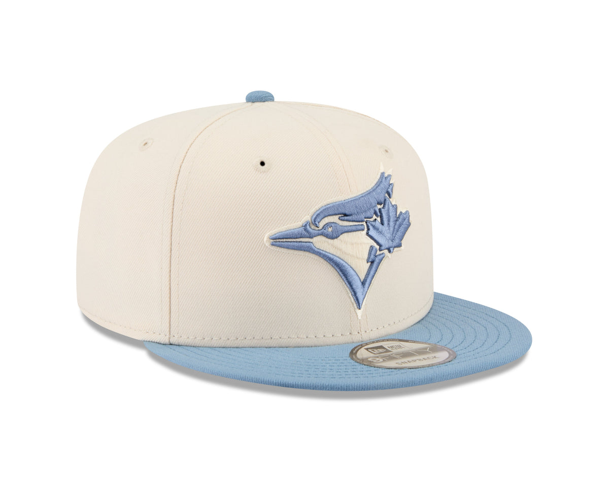 Toronto Blue Jays MLB New Era Men Off White / Light Blue 9Fifty Two Tone Color Pack Basic Snapback Hat product image 3,