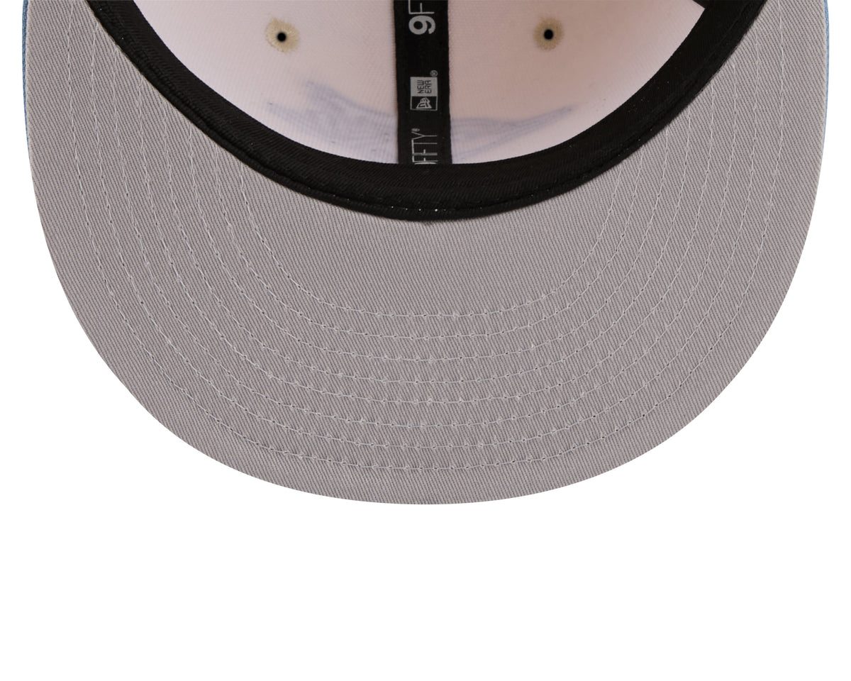Toronto Blue Jays MLB New Era Men Off White / Light Blue 9Fifty Two Tone Color Pack Basic Snapback Hat product image 7,