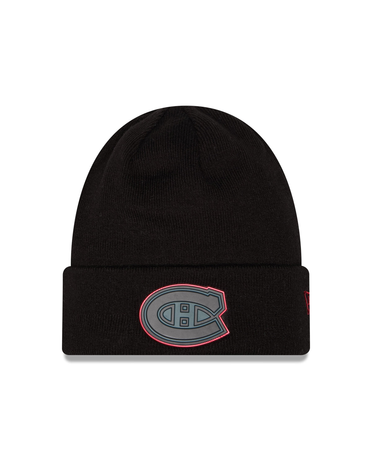 Montreal Canadiens NHL New Era Men Black Chrome Beanie Knit Hat product image 1, provided for visual reference and product