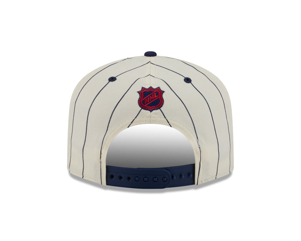 Montreal Canadiens NHL New Era Men Off White 19Twenty Pinstripe Snapback Hat product image 2, provided for visual reference