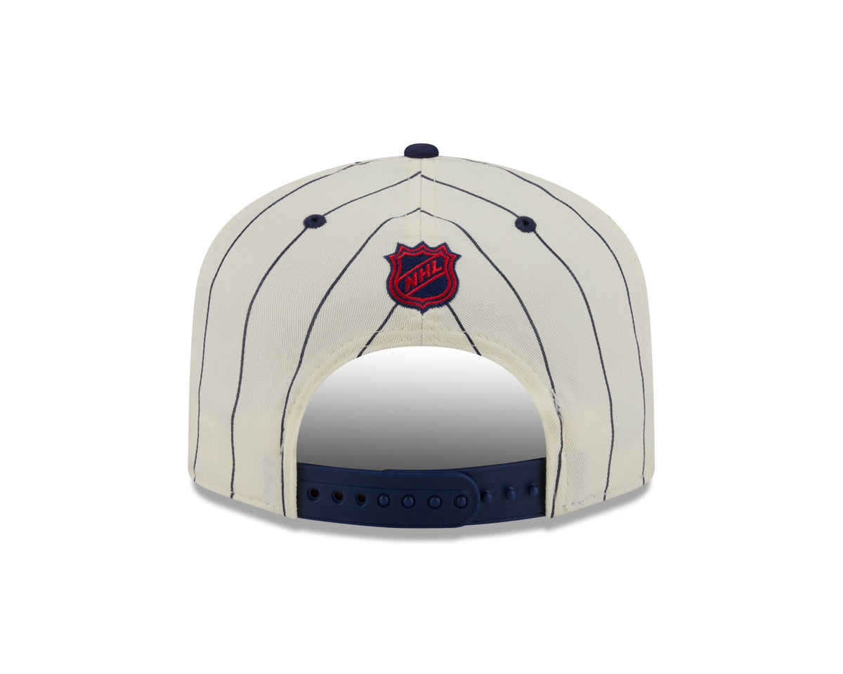 Montreal Canadiens NHL New Era Men Off White 19Twenty Pinstripe Snapback Hat product image 2, provided for visual reference