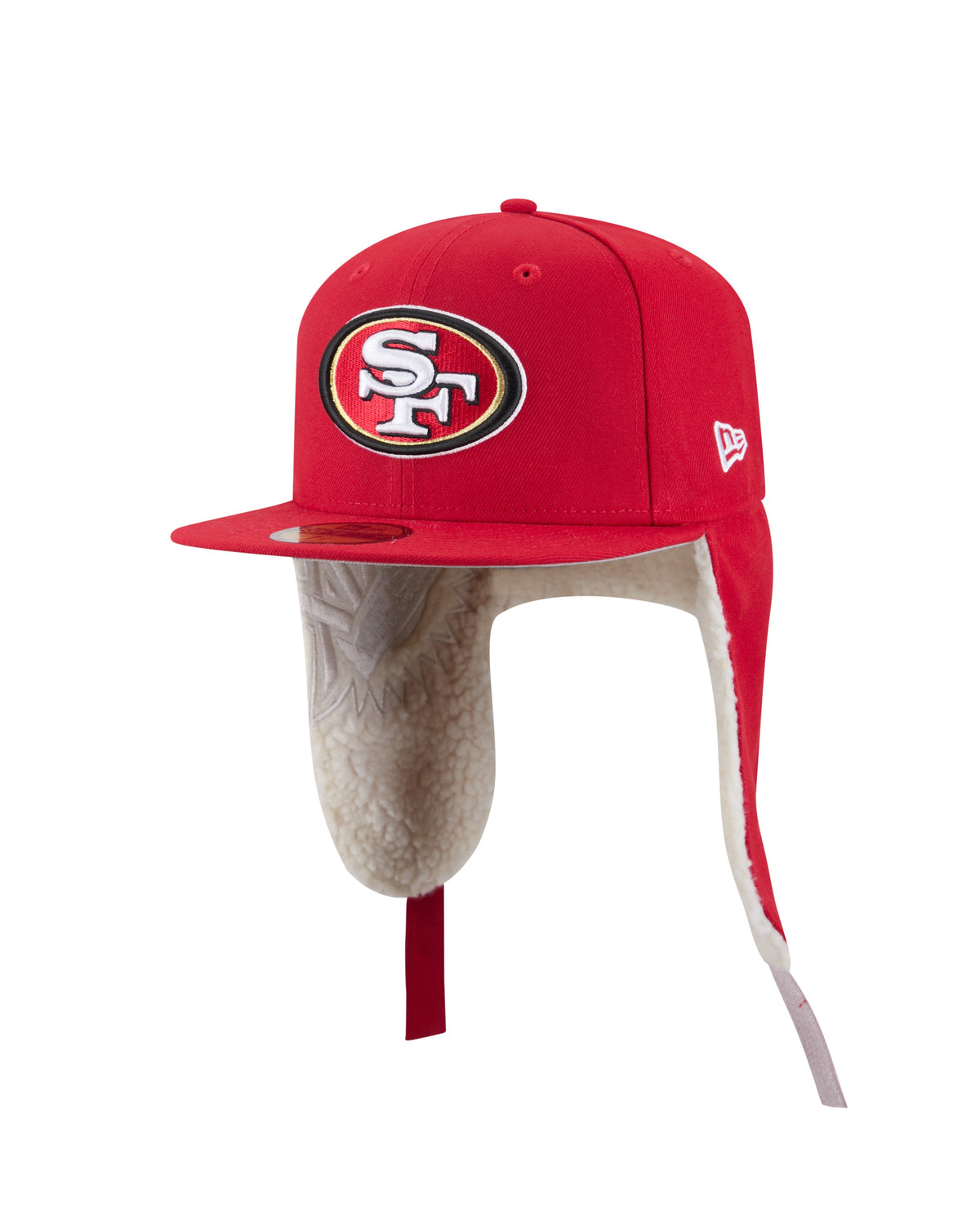 San Francisco 49ers NFL New Era Men Red 59Fifty Dog Ear Plaid Fitted Hat product image 1, provided for visual reference and