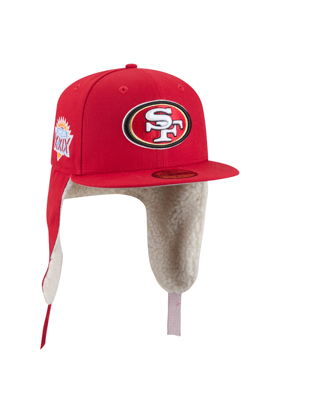 San Francisco 49ers NFL New Era Men Red 59Fifty Dog Ear Plaid Fitted Hat product image 2, provided for visual reference and