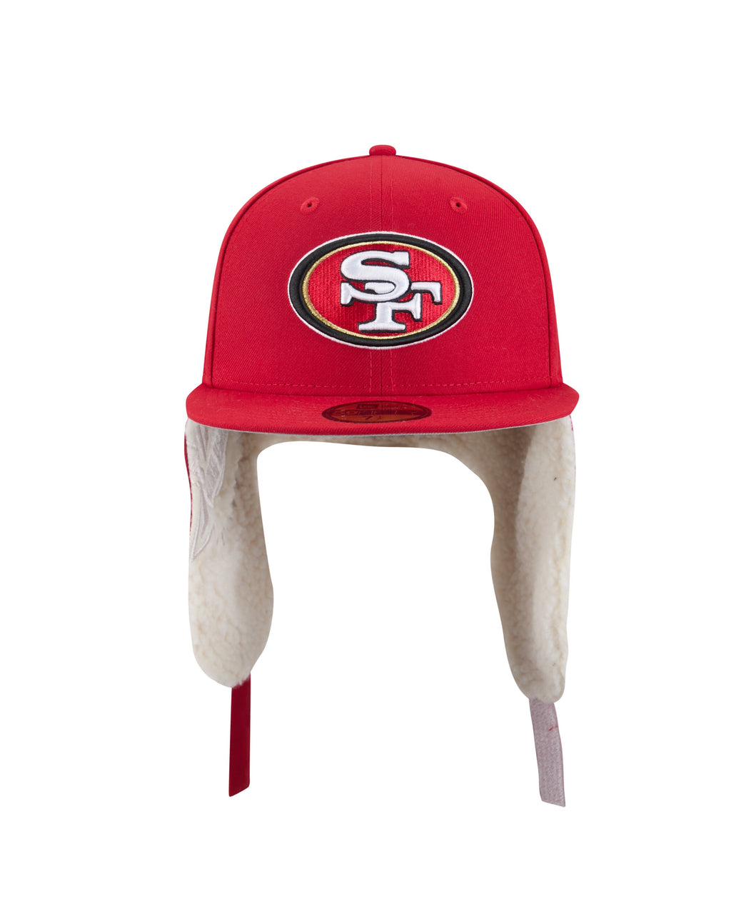 San Francisco 49ers NFL New Era Men Red 59Fifty Dog Ear Plaid Fitted Hat product image 3, provided for visual reference and