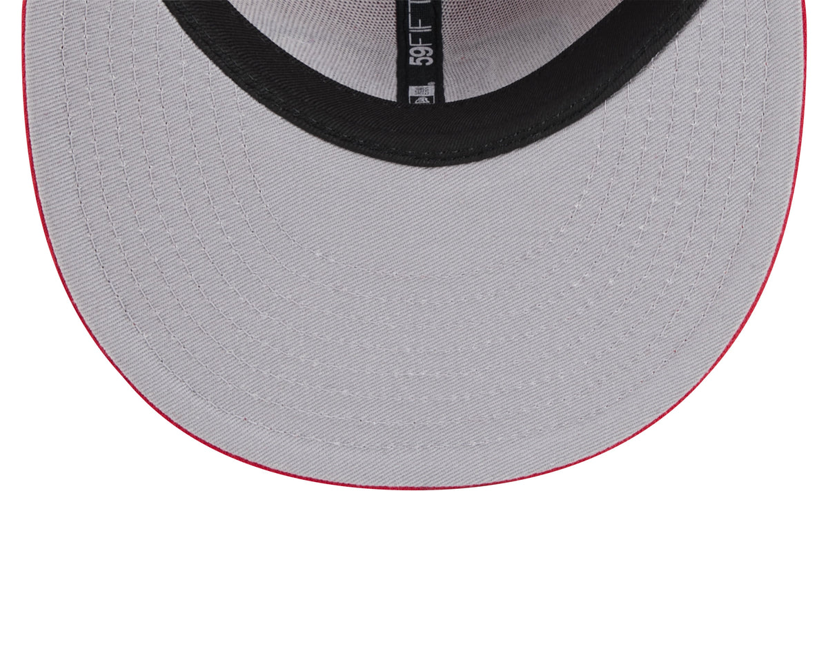 San Francisco 49ers NFL New Era Men Red 59Fifty Dog Ear Plaid Fitted Hat product image 7, provided for visual reference and