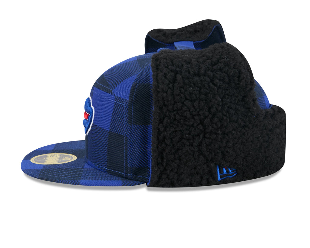 Buffalo Bills NFL New Era Men Royal 59Fifty Split Panel Dog Ear Plaid Fitted Hat product image 4, provided for visual