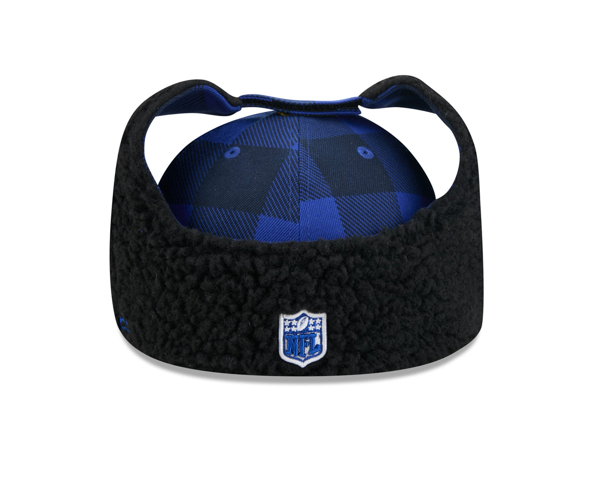 Buffalo Bills NFL New Era Men Royal 59Fifty Split Panel Dog Ear Plaid Fitted Hat product image 5, provided for visual