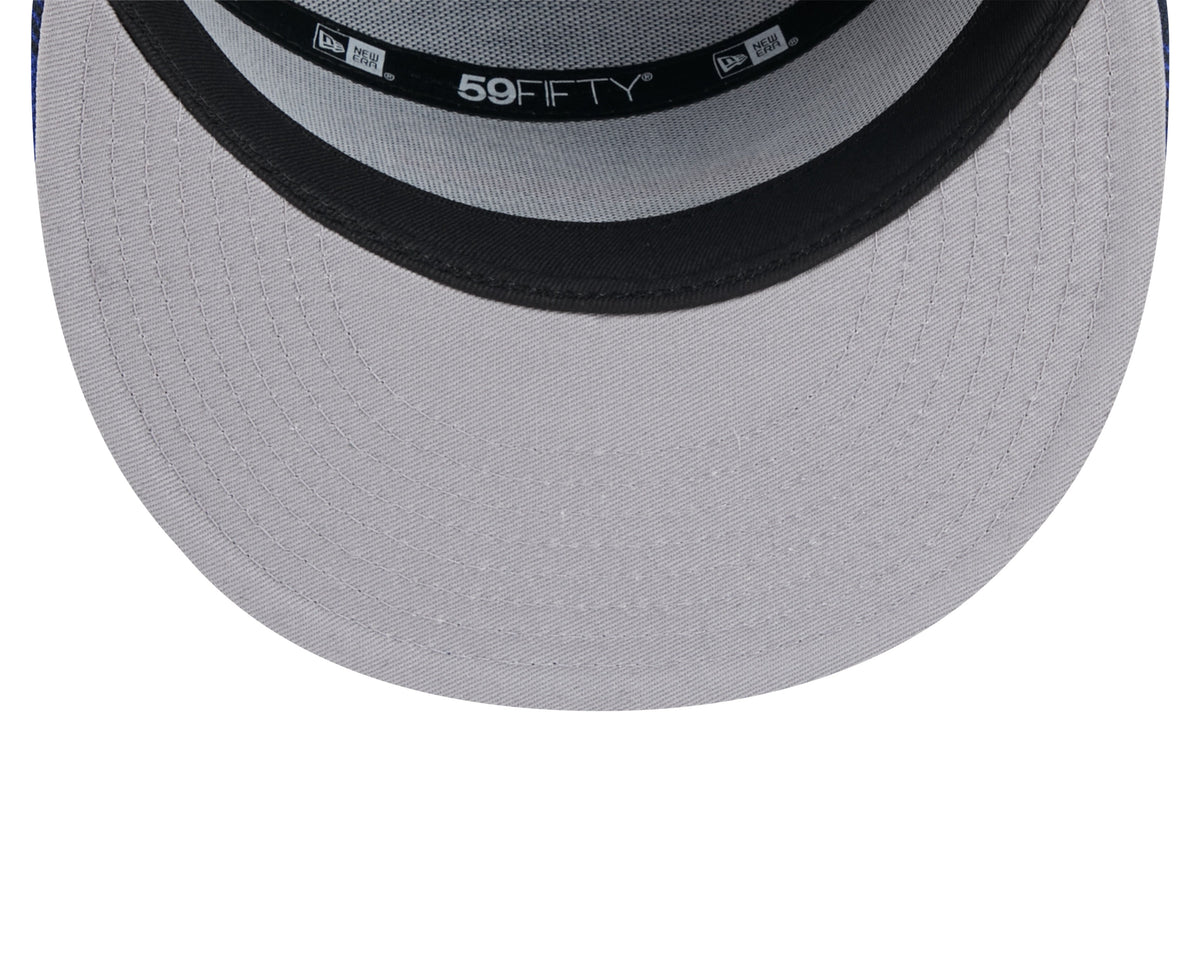 Buffalo Bills NFL New Era Men Royal 59Fifty Split Panel Dog Ear Plaid Fitted Hat product image 7, provided for visual