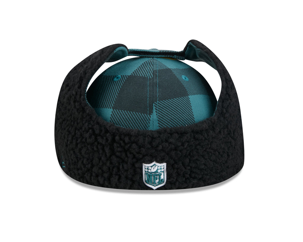 Philadelphia Eagles NFL New Era Men Black 59Fifty Split Panel Dog Ear Plaid Fitted Hat product image 5, provided for visual