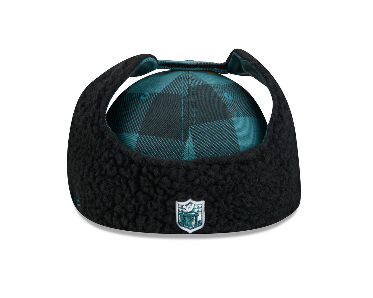 Philadelphia Eagles NFL New Era Men Black 59Fifty Split Panel Dog Ear Plaid Fitted Hat product image 5, provided for visual