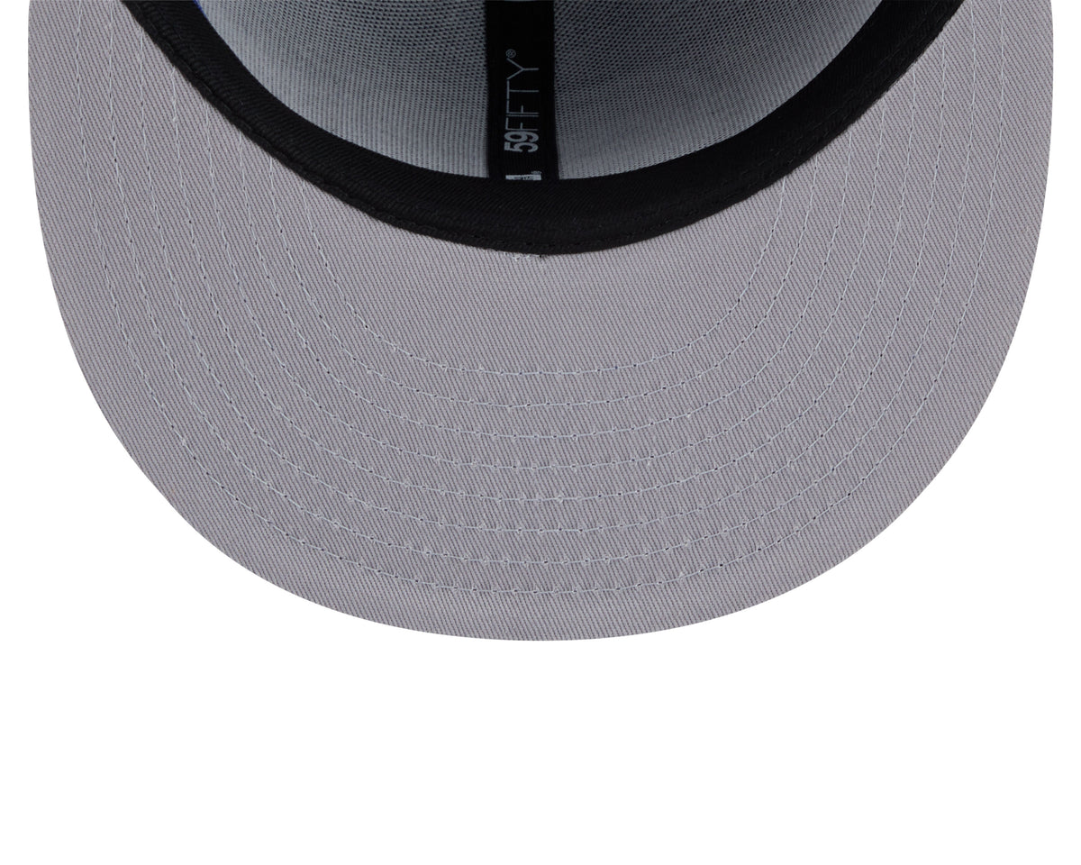Vancouver Canucks NHL New Era Men Royal 59Fifty Side Script Fitted Hat product image 5, provided for visual reference and