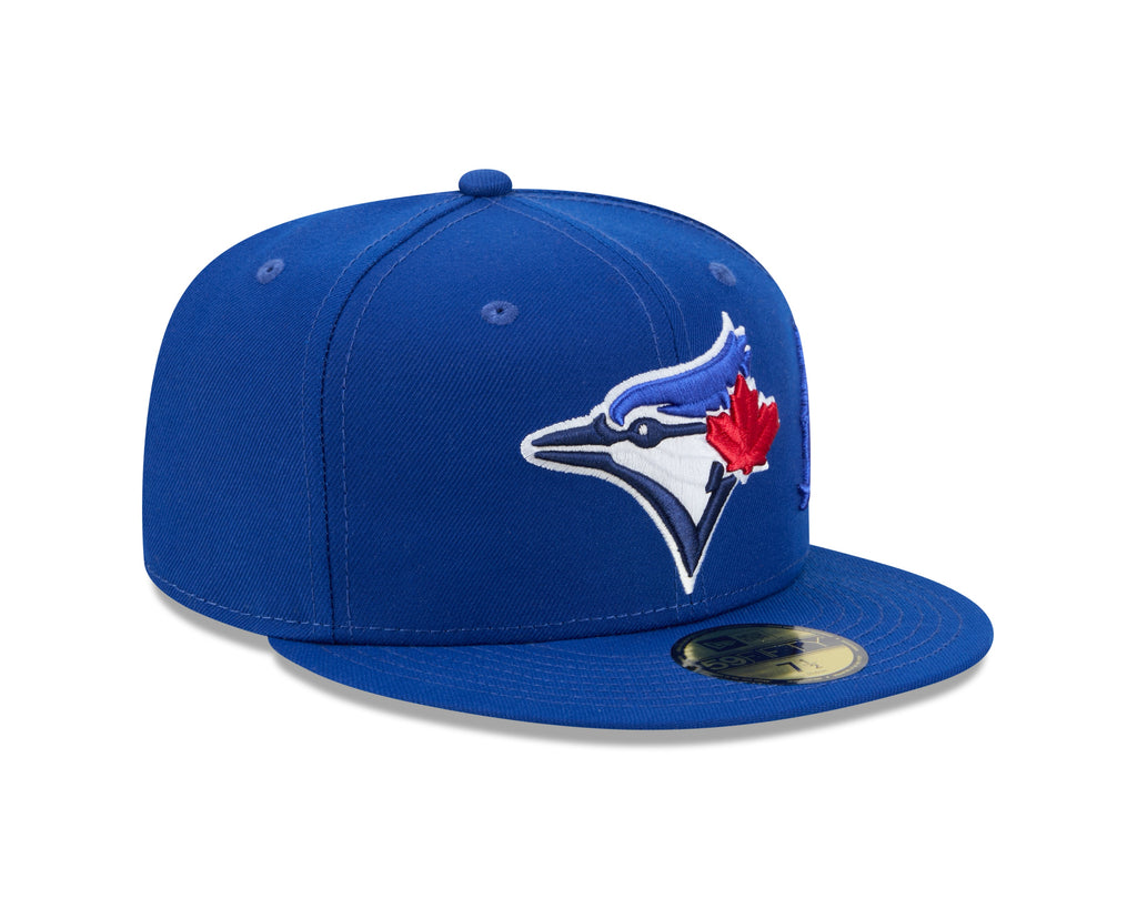 Toronto Blue Jays MLB New Era Men Royal Blue 59Fifty Side Script Fitted Hat product image 3, provided for visual reference