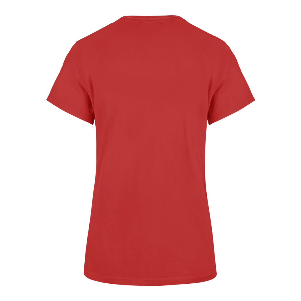 Chicago Cubs Women '47 Red Frankie T-Shirt product image 2, provided for visual reference and product detail review