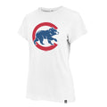 Chicago Cubs Women '47 White Frankie T-Shirt product image 1, provided for visual reference and product detail review