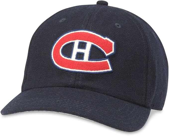Montreal Canadiens NHL American Needle Men Navy Vintage Archive Legend Adjustable product image 1, provided for visual
