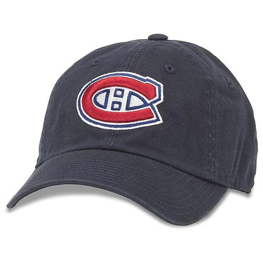 Montreal Canadiens NHL American Needle Men Navy Blue Line Adjustable Hat product image 1, provided for visual reference and