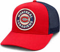 Montreal Canadiens NHL American Needle Men Red/Navy Valin Mesh Back Trucker Snapback Hat product image 1, provided for