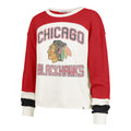 Chicago Blackhawks Ladies Sandstone Curve Toni Long Sleeve Shirt product image 1, provided for visual reference and product