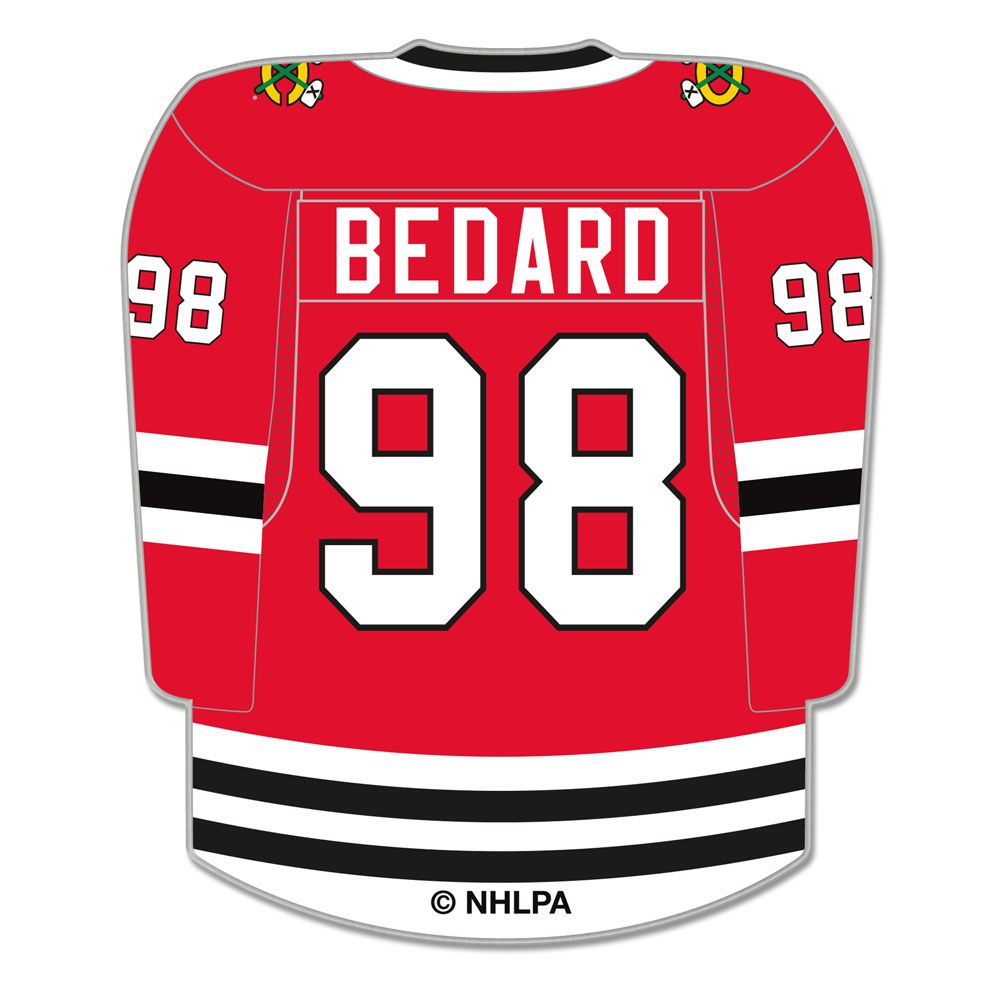 Connor Bedard Chicago Blackhawks NHL WinCraft Collector Enamel Pin product image 1, provided for visual reference and