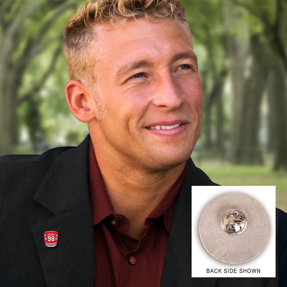 Connor Bedard Chicago Blackhawks NHL WinCraft Collector Enamel Pin product image 2, provided for visual reference and
