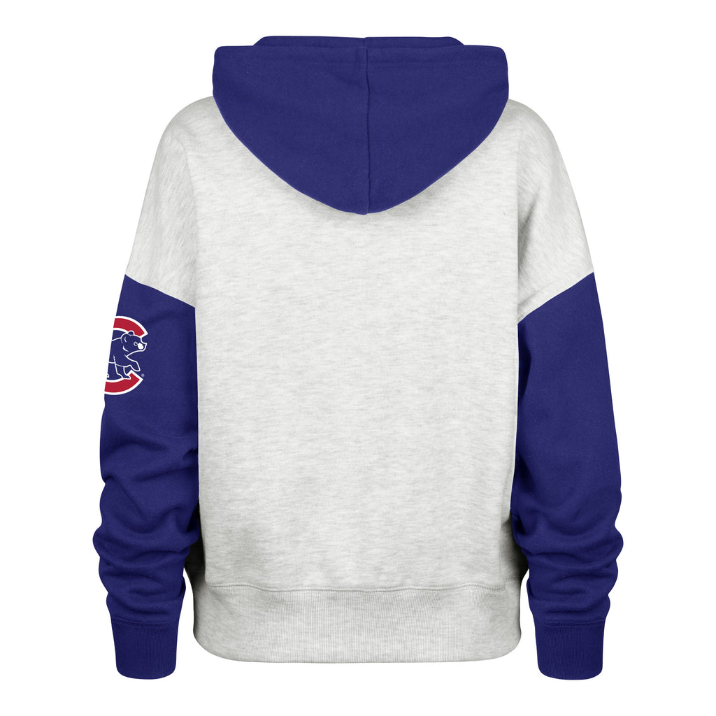 Chicago Cubs '47 Women Ripley Color Blocked Full Zip Hoodie product image 2, provided for visual reference and product