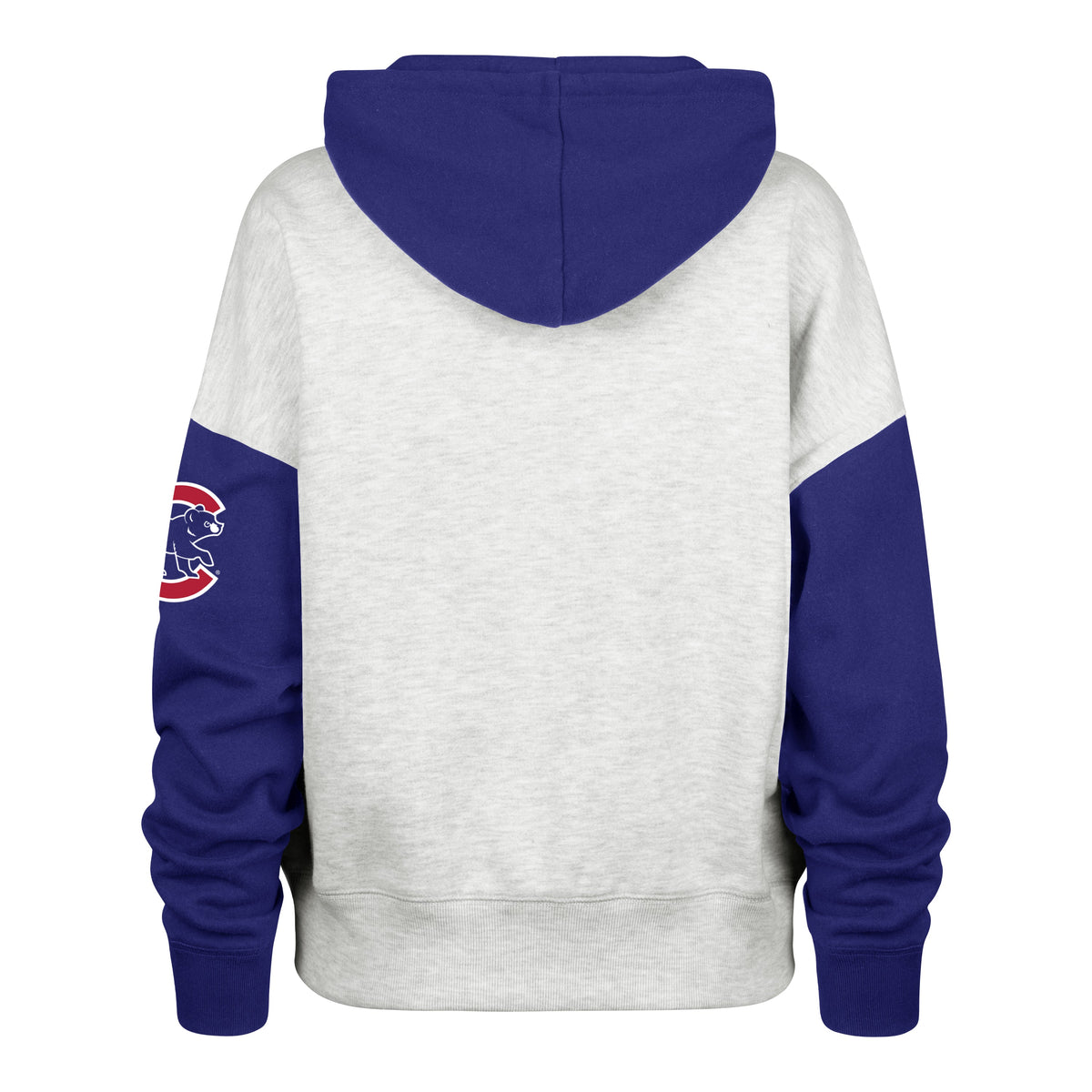 Chicago Cubs '47 Women Ripley Color Blocked Full Zip Hoodie product image 2, provided for visual reference and product