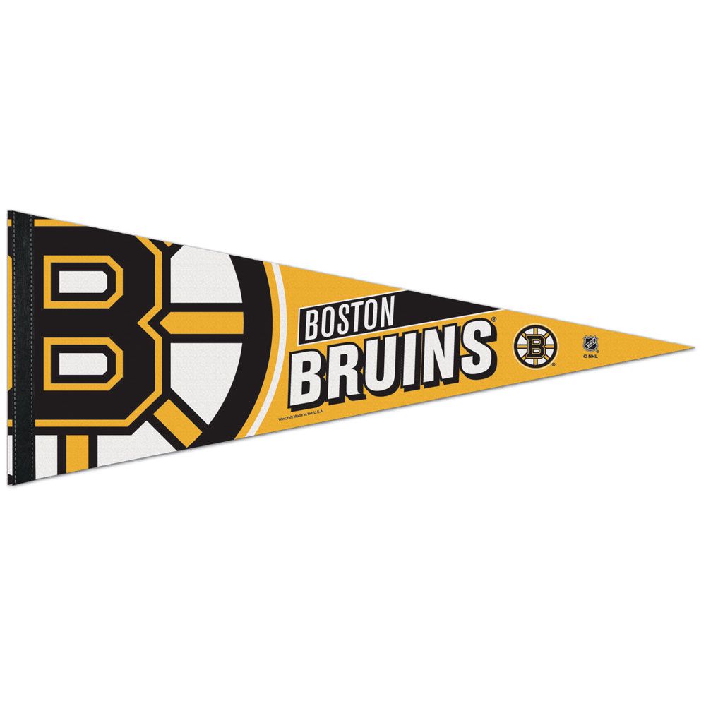 Boston Bruins NHL WinCraft 12"x30" Premium Pennant product image 1, provided for visual reference and product detail review
