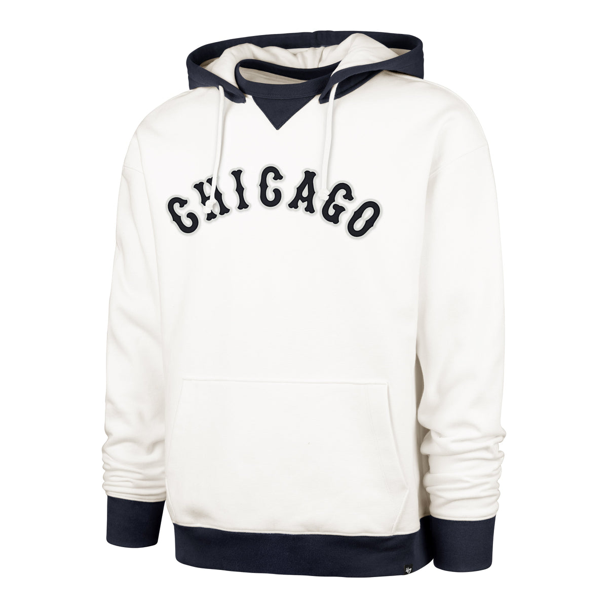 Chicago Cubs '47 Sandstone Wordmark Original Hoodie product image 1, provided for visual reference and product detail review