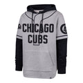 Chicago Cubs '47 Vintage Grey/Navy Fifties Shortstop Pullover Hoodie product image 1, provided for visual reference and