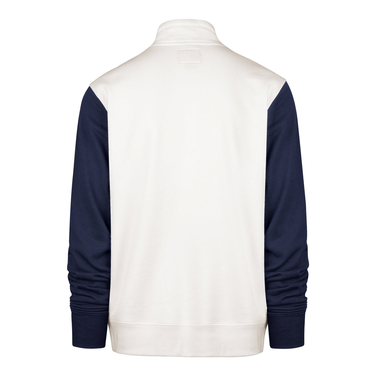 Chicago Cubs '47 White/Navy 1914 Winning Streak 1/4 Zip Sweatshirt product image 2, provided for visual reference and