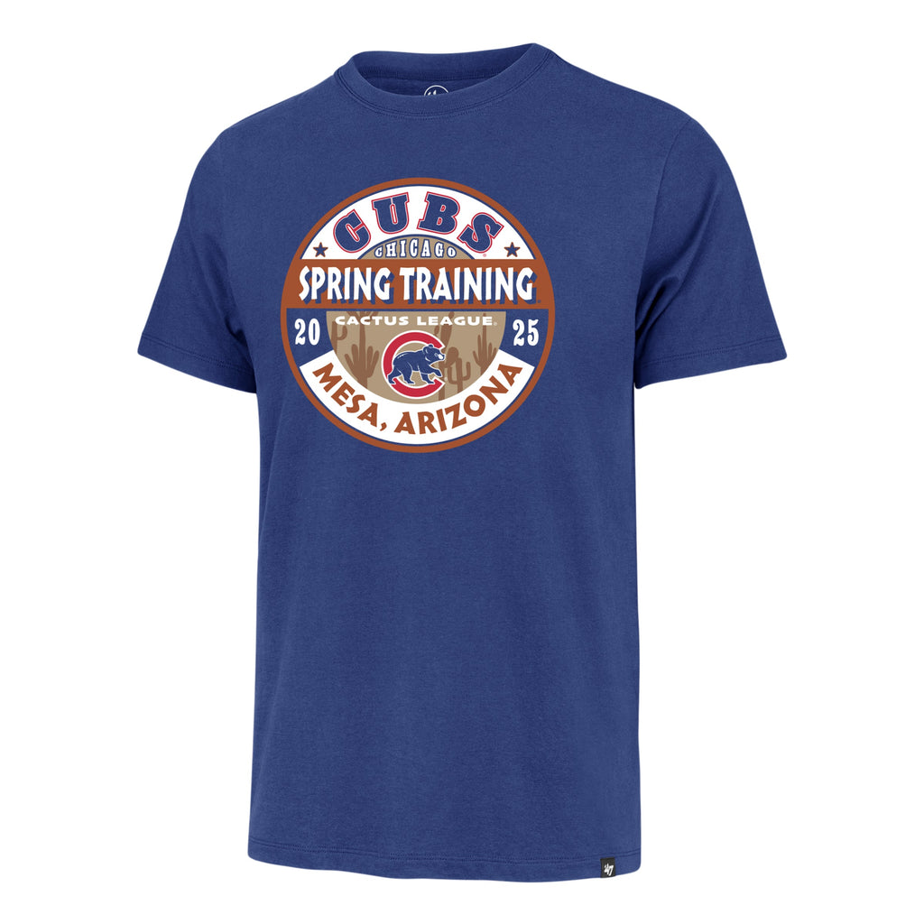 Chicago Cubs 2025 Spring Training Royal Franklin '47 T-Shirt product image 1, provided for visual reference and product