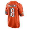 Caleb Williams Chicago Bears Nike Men Orange Alternate Game Jersey product image 1, provided for visual reference and