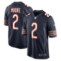 D.J. Moore Chicago Bears Nike Navy Replica Game Jersey product image 1, provided for visual reference and product detail