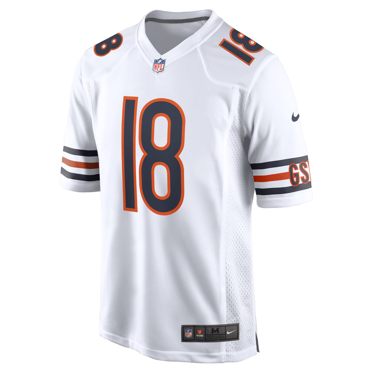 Caleb Williams Chicago Bears Nike White Road Replica Jersey product image 3, provided for visual reference and product