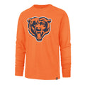 Chicago Bears '47 Orange Franklin Long Sleeve T-Shirt product image 1, provided for visual reference and product detail