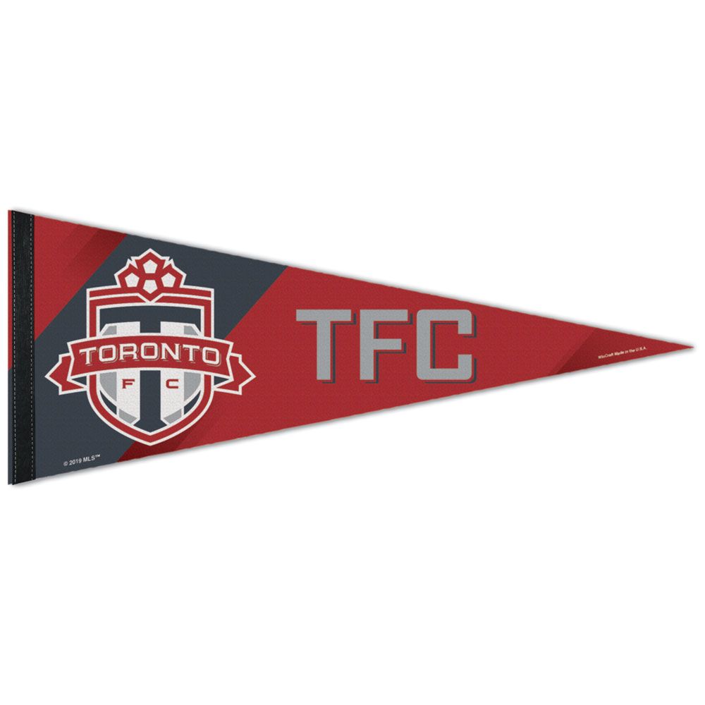 Toronto FC MLS WinCraft 12"x30" Premium Pennant product image 1, provided for visual reference and product detail review