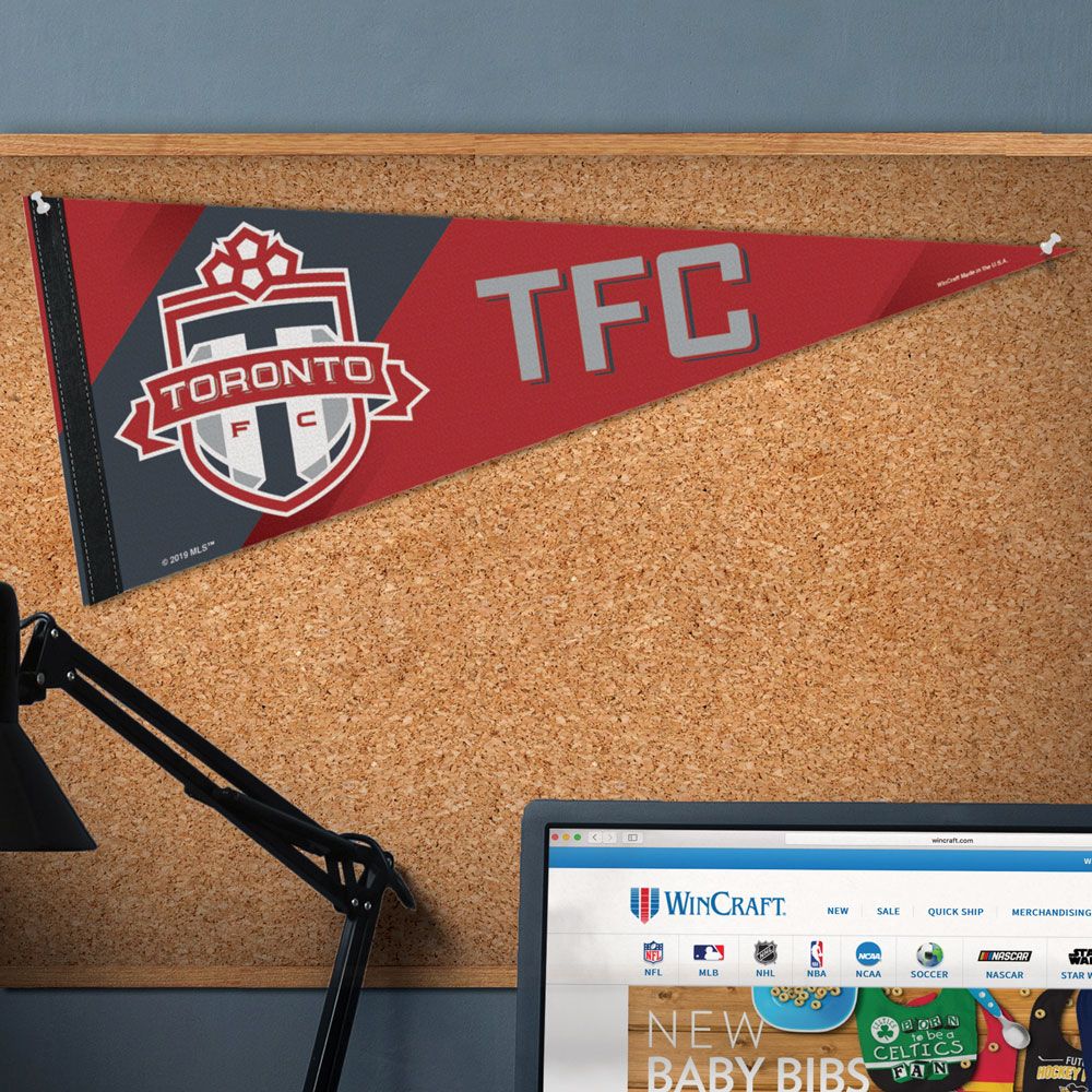Toronto FC MLS WinCraft 12"x30" Premium Pennant product image 2, provided for visual reference and product detail review