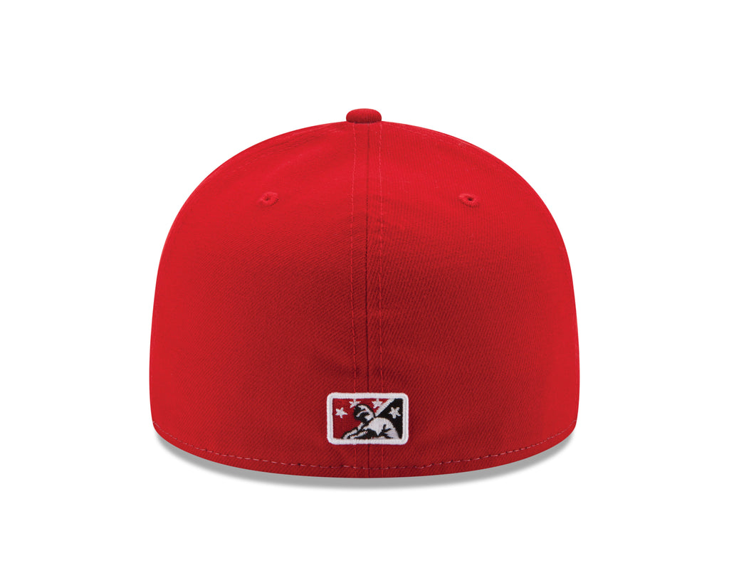 Vancouver Canadians MiLB New Era Men White/Red 59Fifty Basic Fitted Hat product image 2, provided for visual reference and