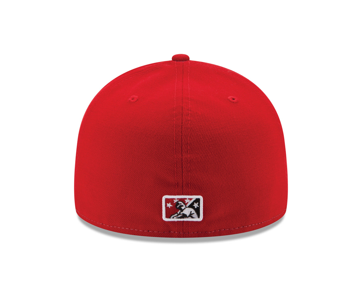 Vancouver Canadians MiLB New Era Men White/Red 59Fifty Basic Fitted Hat product image 2, provided for visual reference and