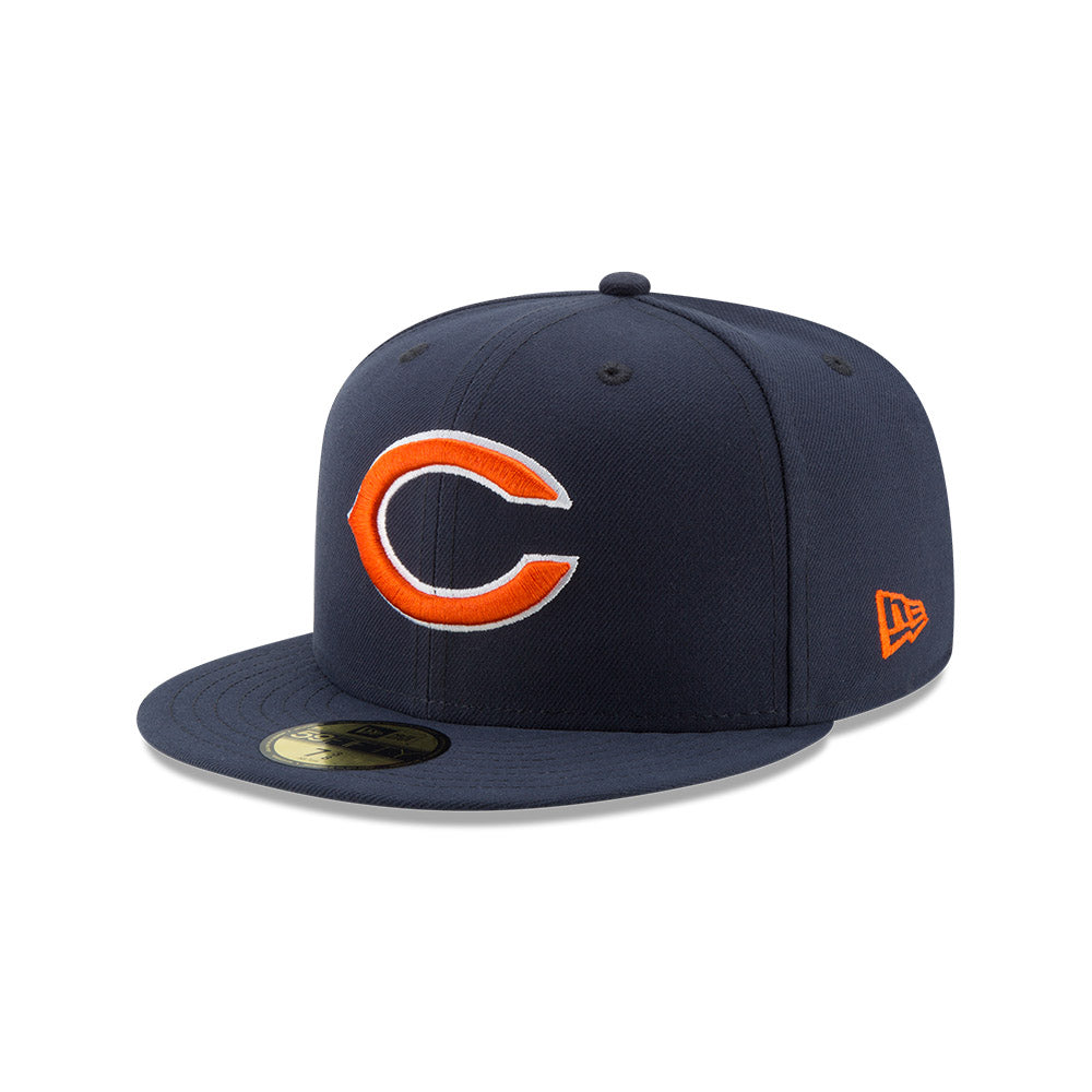 Chicago Bears C Logo 59FIFTY Fitted Hat product image 1, provided for visual reference and product detail review