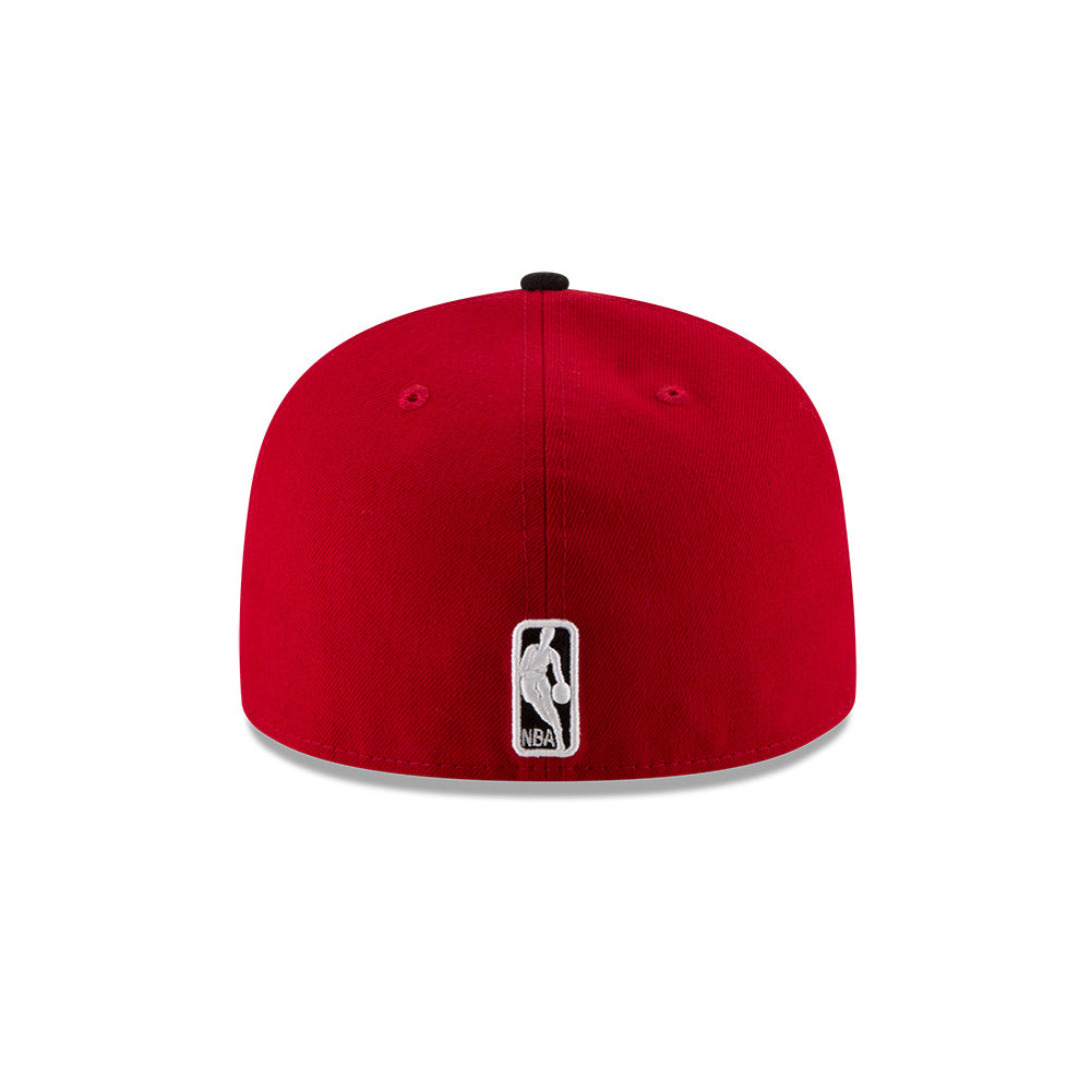 Chicago Bulls Red/Black Two Toned New Era 59FIFTY Fitted Hat product image 6, provided for visual reference and product