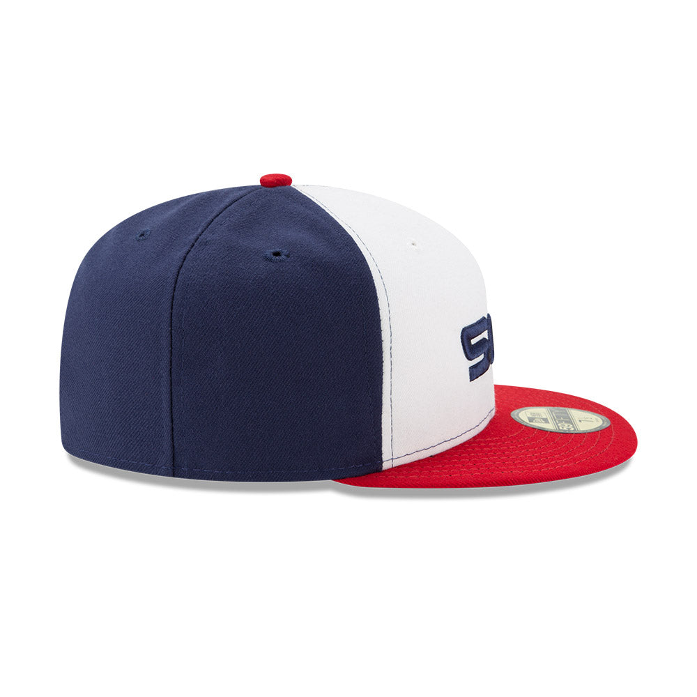 Chicago White Sox Throwback Logo Red/White/Blue 59FIFTY New Era Fitted Hat product image 6, provided for visual reference