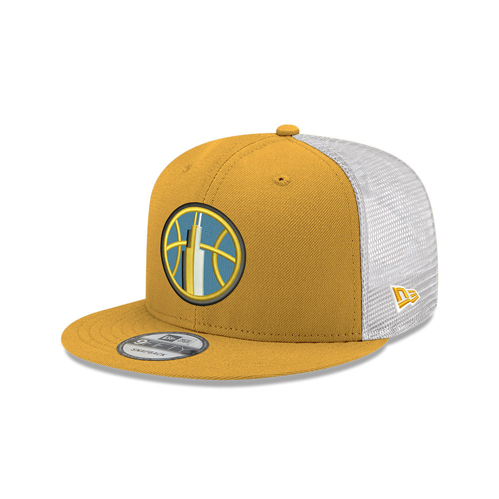Chicago Sky New Era 9FIFTY Yellow/White Mesh Snapback Hat product image 3, provided for visual reference and product detail
