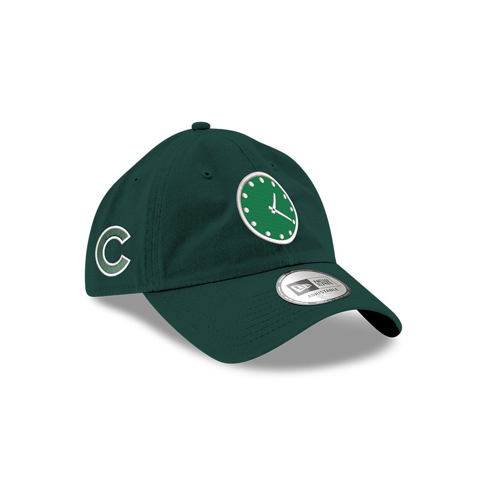 Chicago Cubs New Era 9TWENTY Green Wrigley Field Clock Hat product image 3, provided for visual reference and product detail