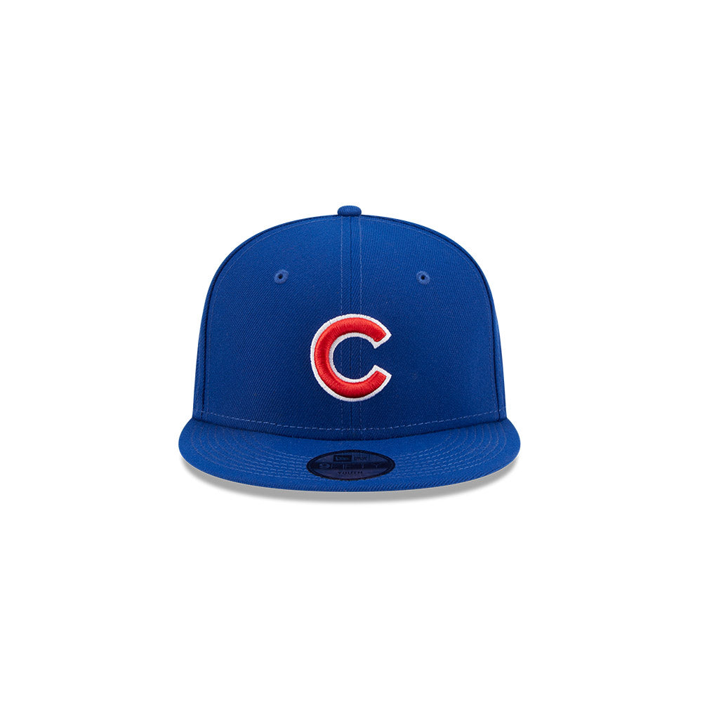 Chicago Cubs Royal C New Era 9FIFTY Snapback Hat - Youth product image 2, provided for visual reference and product detail