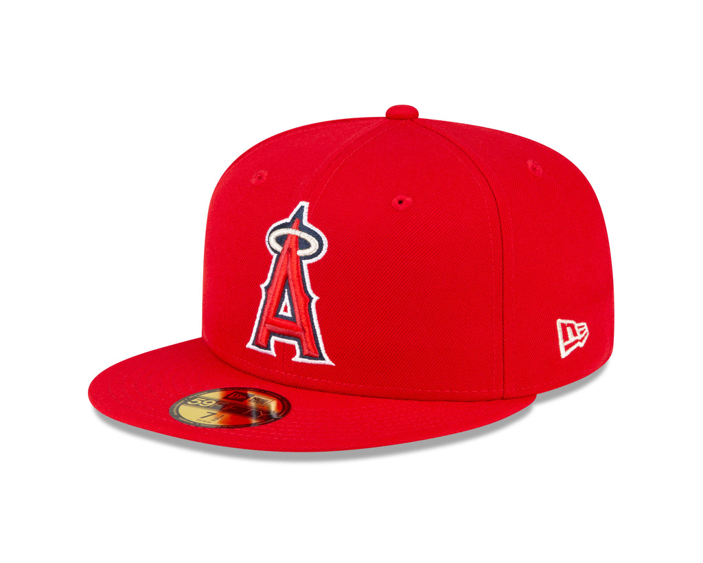 Los Angeles Angels MLB New Era Men Red 59Fifty Authentic Collection On Field Fitted Hat product image 1, provided for visual