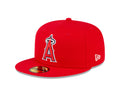 Los Angeles Angels MLB New Era Men Red 59Fifty Authentic Collection On Field Fitted Hat product image 1, provided for visual